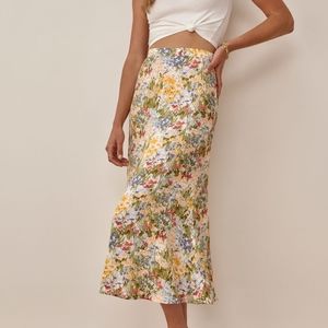 Reformation bea countryside midi skirt